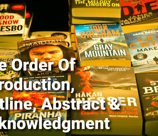 Order Of Introduction, Outline, Abstract And Acknowledgment – Academic & Professional Writing Order Of Introduction, Outline, Abstract & Acknowledgment