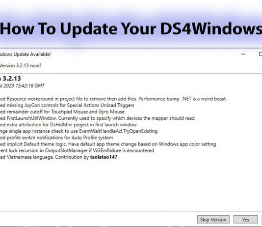 How to Update DS4Windows to Latest Version