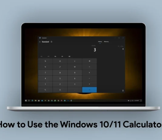 How to Open and Use the Windows 10/11 Calculator