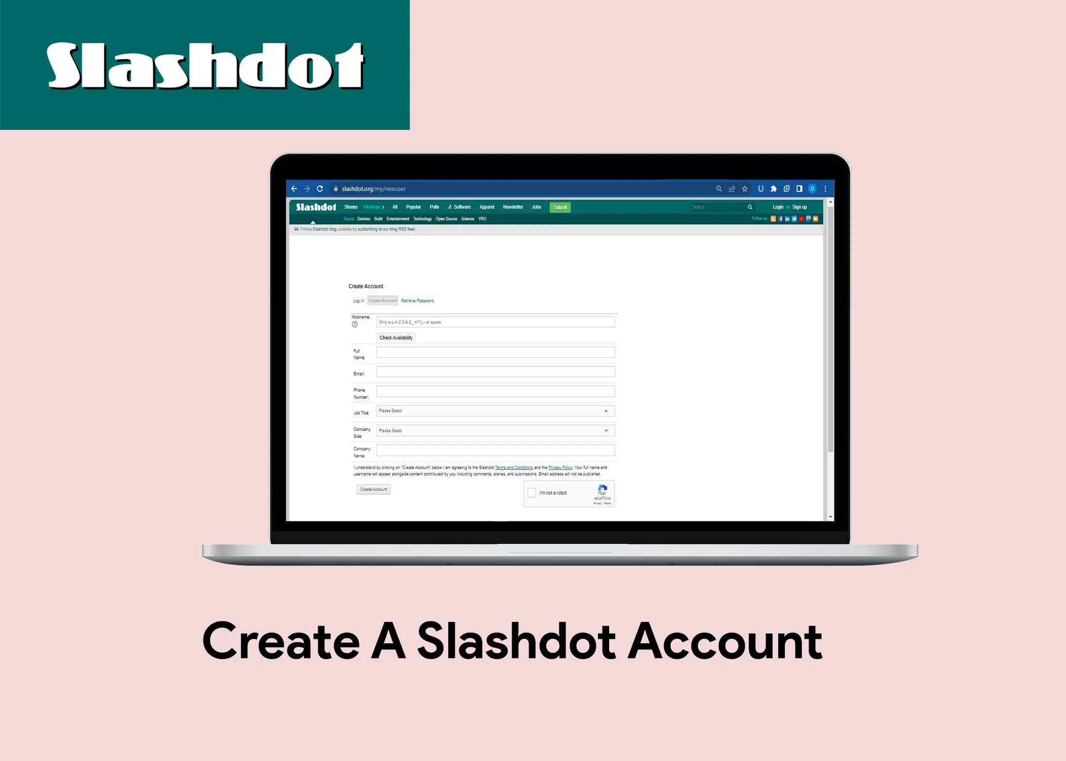 Slashdot Sign Up - How To Create A Slashdot Account