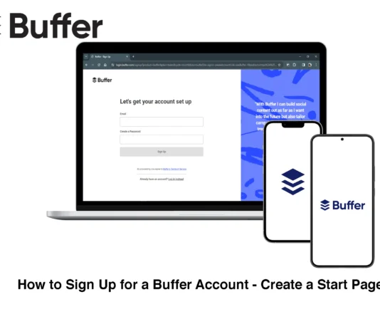 How to Sign Up for a Buffer Account - Create a Start Page