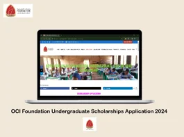 OCI Foundation Undergraduate Scholarships Application 2024