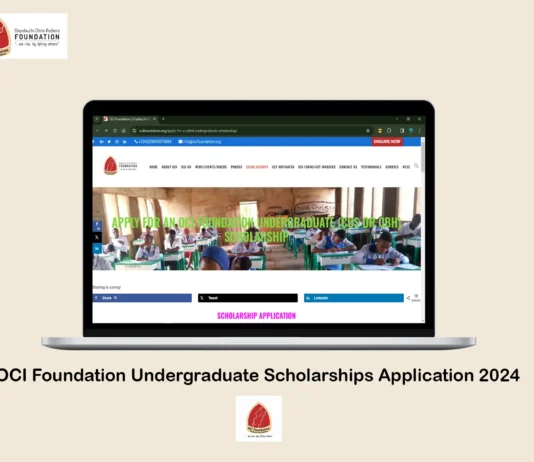 OCI Foundation Undergraduate Scholarships Application 2024