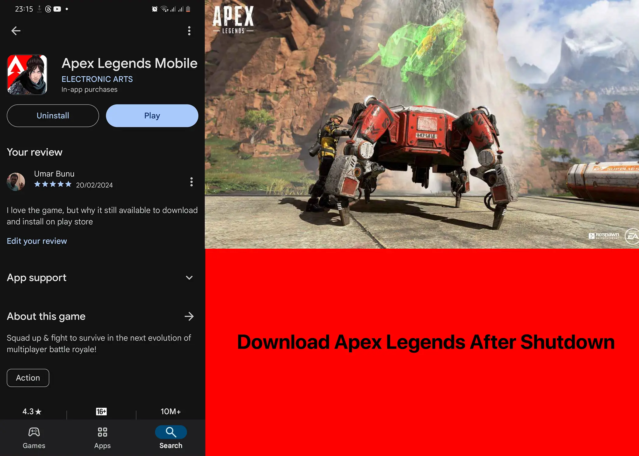 Did You Know You Can Still Download Apex Legends Mobile After Shut Down?