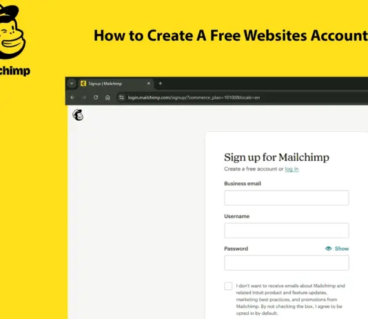 Mailchimp Sign Up: How to Create A Free Websites Account