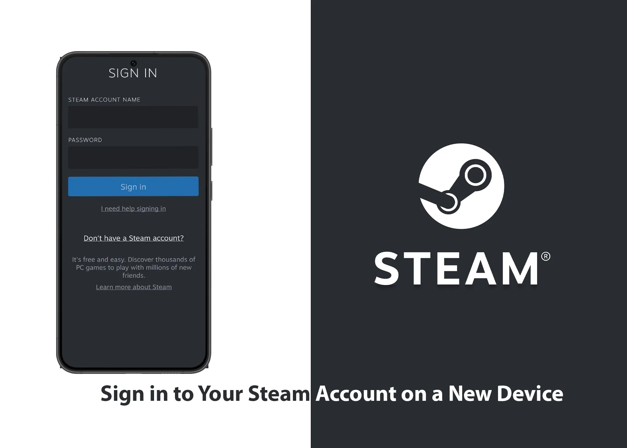 How to Sign in to Your Steam Account on a New Device Using the App