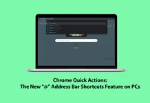 Chrome Quick Actions: The New "@" Address Bar Shortcuts Feature on PCs